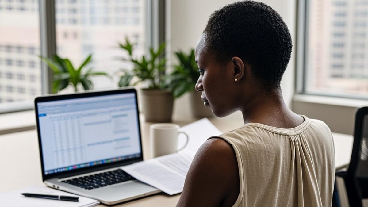 Engineer checking a laboratory accreditation status in the online directory