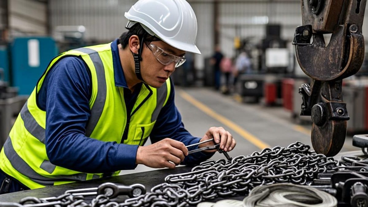 Lifting gear inspection UAE — shackles, slings and hooks