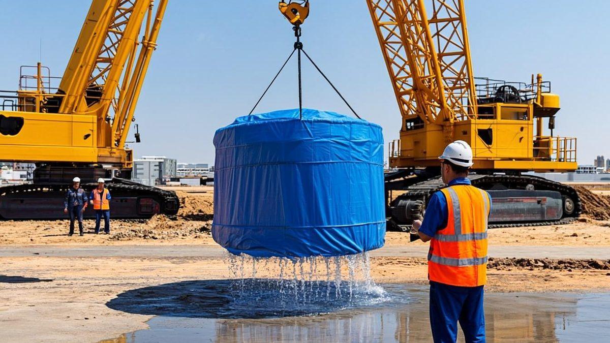 Crane Load Test Weights & Methods — Water Bags vs Solid